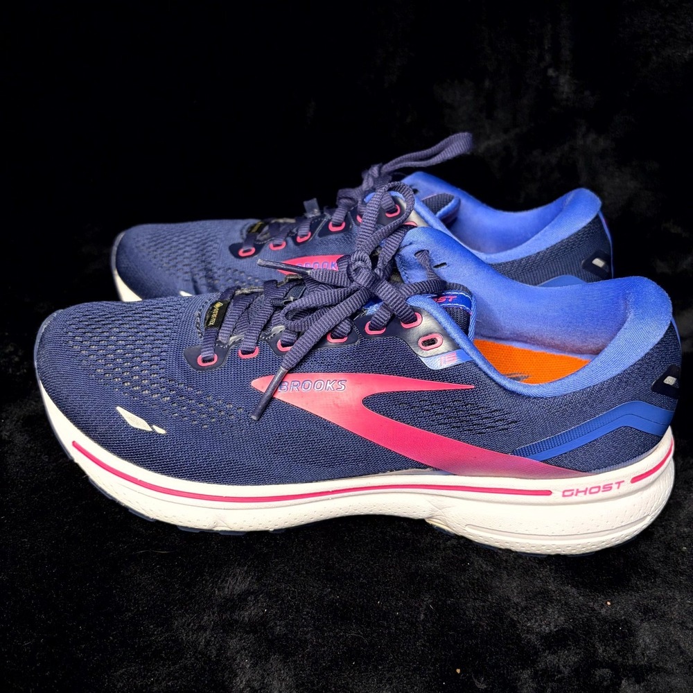 Brooks Ghost 15 GTX 1203821B460 Womens 11 B Running Shoes Peacoat Blue Sneakers